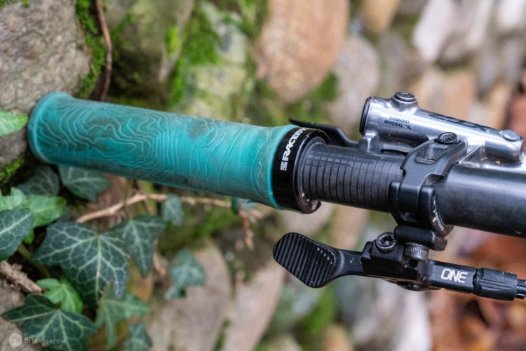 The OneUp 35mm Carbon Handlebar is Ovalized to Aid Vibration Damping