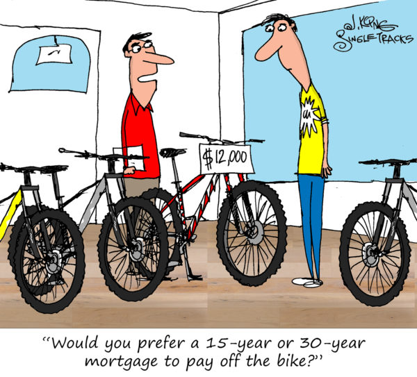 Mountain Bikes are Expensive [Cartoon] Singletracks Mountain Bike News