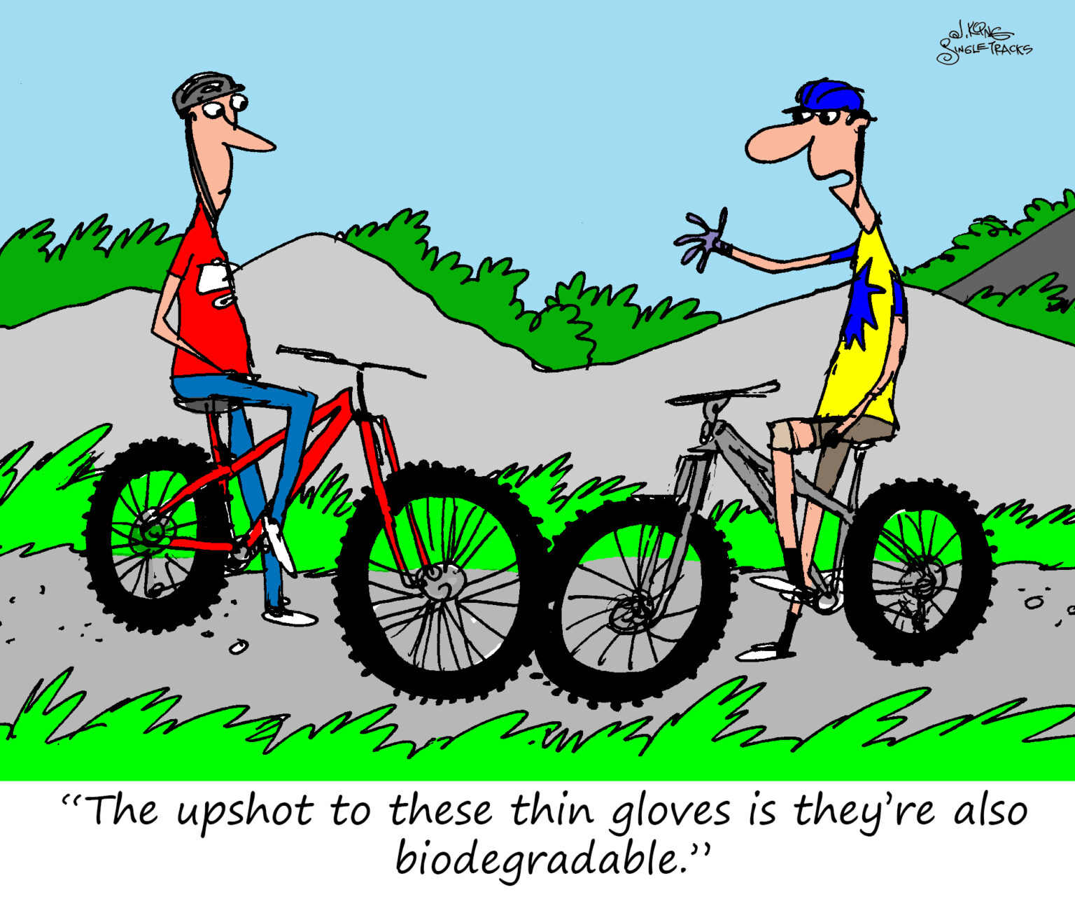 EnvironmentallyFriendly Mountain Bike Gloves [Cartoon] Singletracks