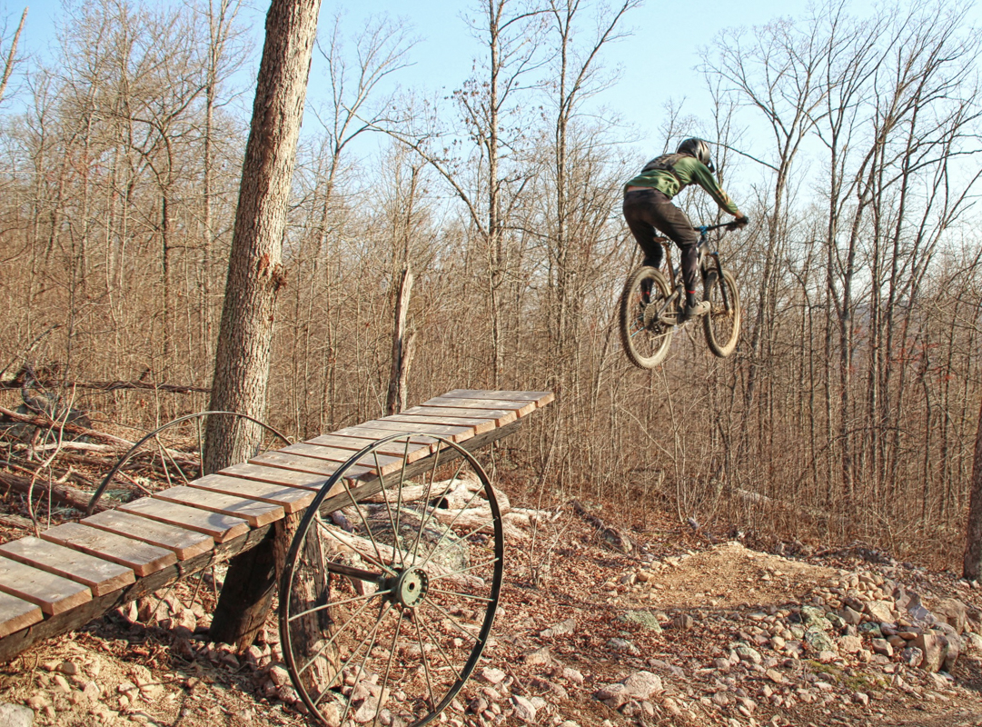 Mongo up Cannonball Down Shepherd Mountain Bike Park is a