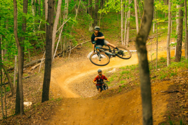  East Branch Community Trails mountain bike trail.