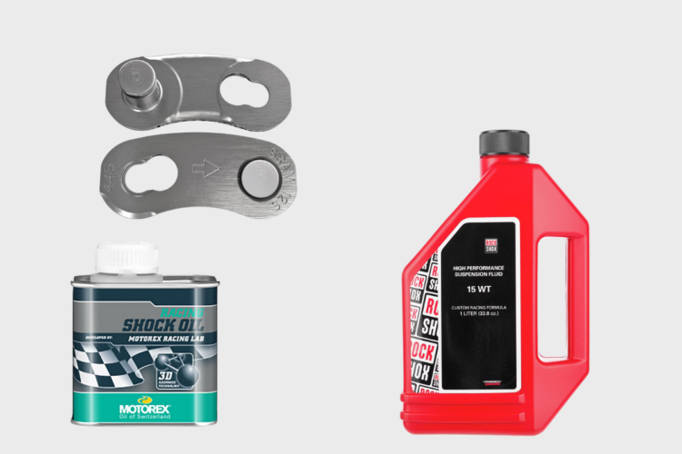 Stock up on Powerlock links, suspension oil