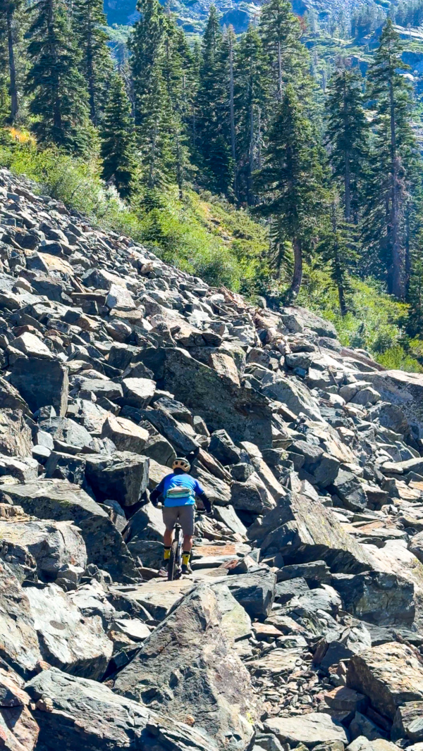 Pictures Slab Riding Slickrock slab riding came to Lake Tahoe thanks to the Lily Lake Trail ...