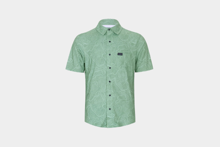 Cognative Men's Short Sleeve Catalyst Mountain Bike Button-Down Shirt